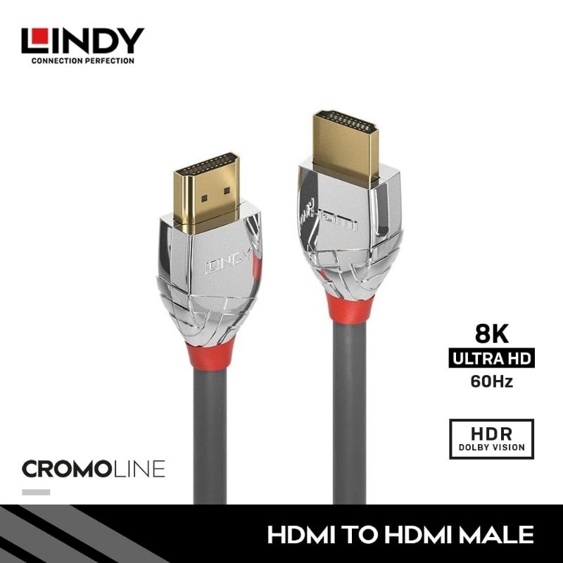 KABEL HDMI LINDY 4K 2.1 ULTRA SPEED SILVER