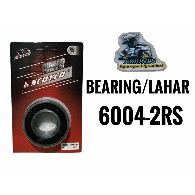 BEARING/LAHAR BANTALAN RODA UKURAN 6004 2RS SCOYCO