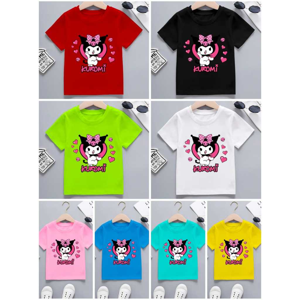 T-Shirt Anak Cowok Cewek | Kaos Anak | Atasan Anak | DARK KUROMI