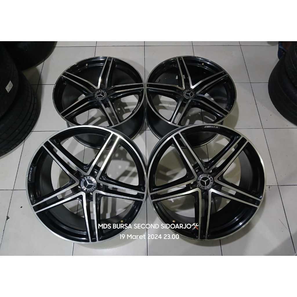 Velg HSR ring 20 Lebar 8,5/9.5 Lubang 5x112 Black polish