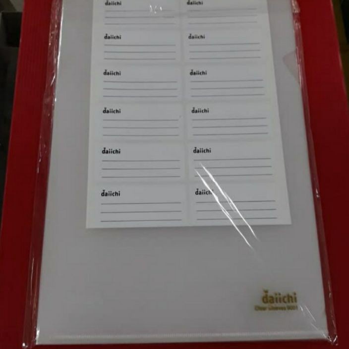 

Terlaku Map L A4 Daichii Clear Holder Clear Sleeves 91