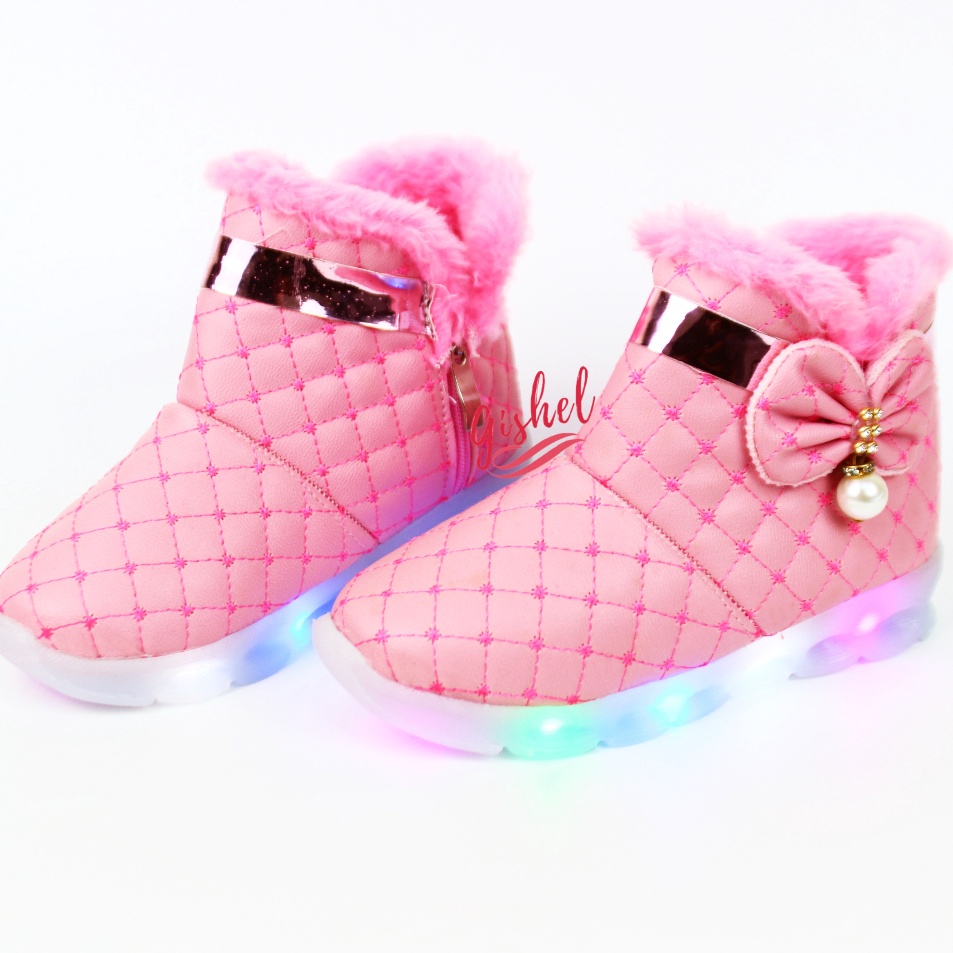 Hot Product sepatu anaksepatu Boot LED anak perempuan  sepatu anak perempuan  sepatu boot