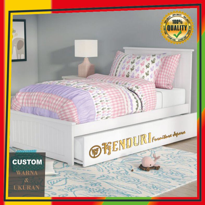 Dipan Tempat Tidur Sorong Minimalis Classic 100x200 KFJ