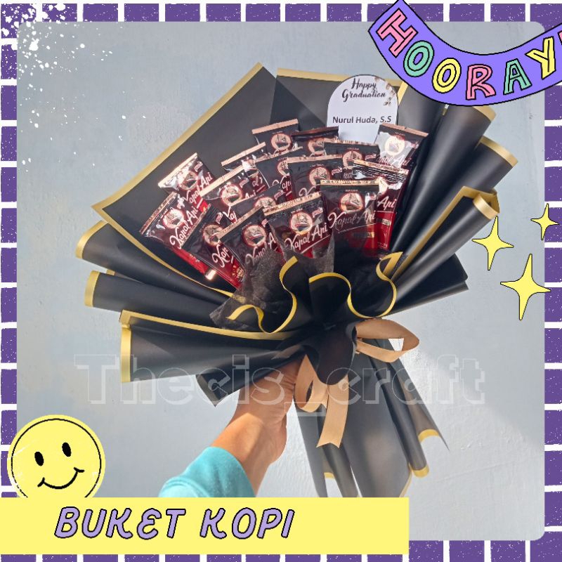 BUKET KOPI / BUKET COWOK / PACAR /WISUDA / Ultah