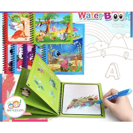 

❤LOLA❤ MAMAINAN BUKU WARNA AJAIB MAGIC WATER BOOK ANAK / WATER MAGIC BOOK / BUKU MEWARNAI MONTESSORI PAUDGIC WATER BOOK