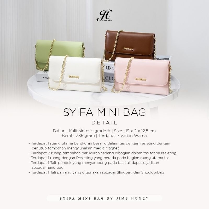 JIMS HONEY SYIFA MINI BAG - Tas Selempang Wanita - Kecil - Pesta - Tali Rantai