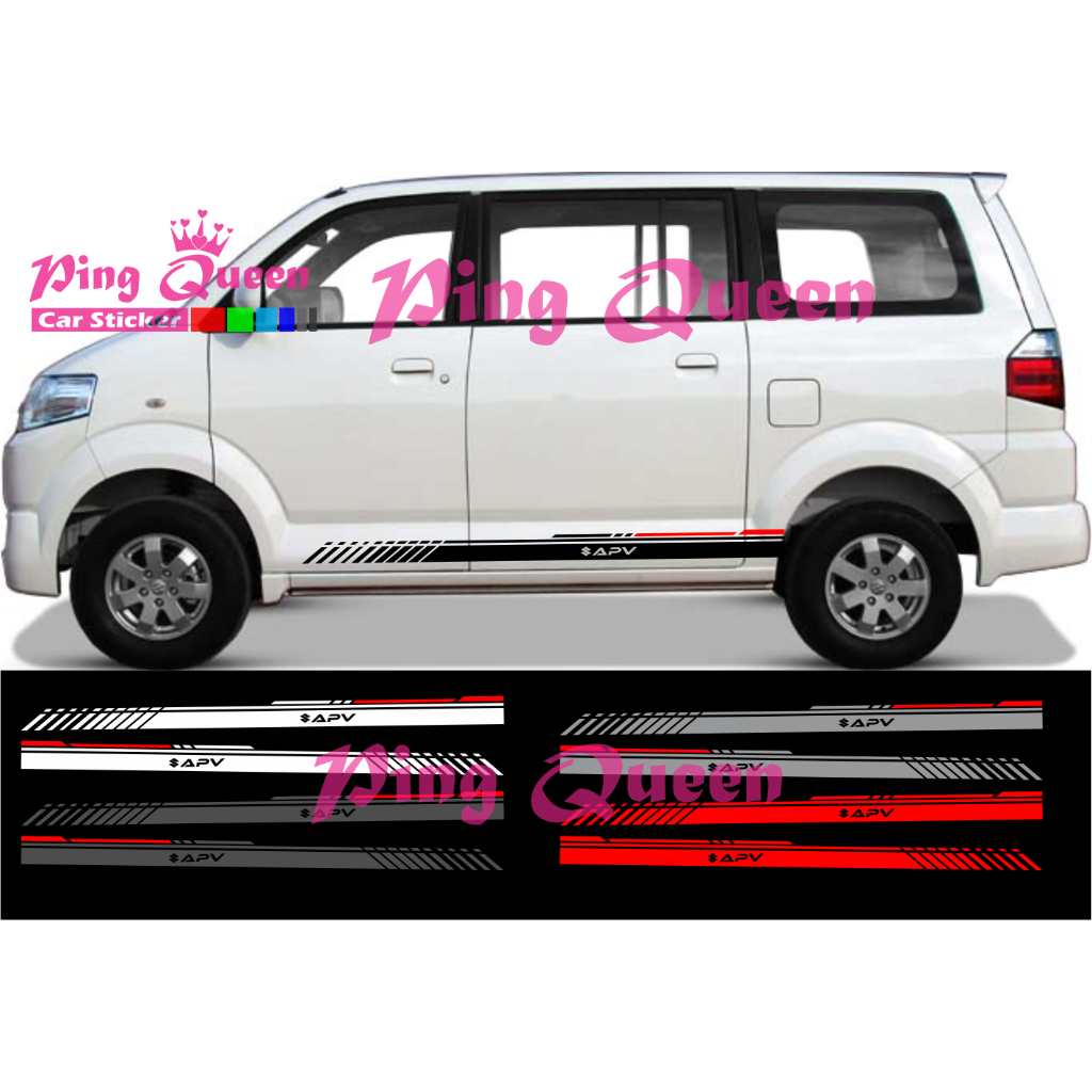 Sticker stiker mobil apv striping sticker list mobil suzuki apv