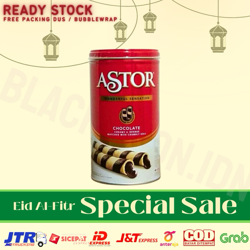 

FREE BUBBLEWRAP & DUS !! Astor Kaleng Wafer Stick Double Coklat 330 Gram Snack Kue Lebaran