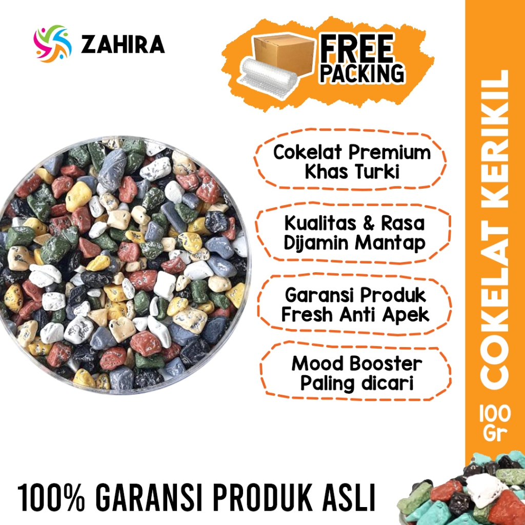 

Cokelat Kerikil 100gr Coklat Arab Oleh-oleh Haji dan Umroh