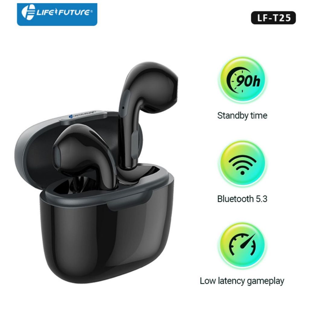 EARPHONE - HANDSFREE - HEADSET BLUETOOTH TWS LIFE FUTURE T25