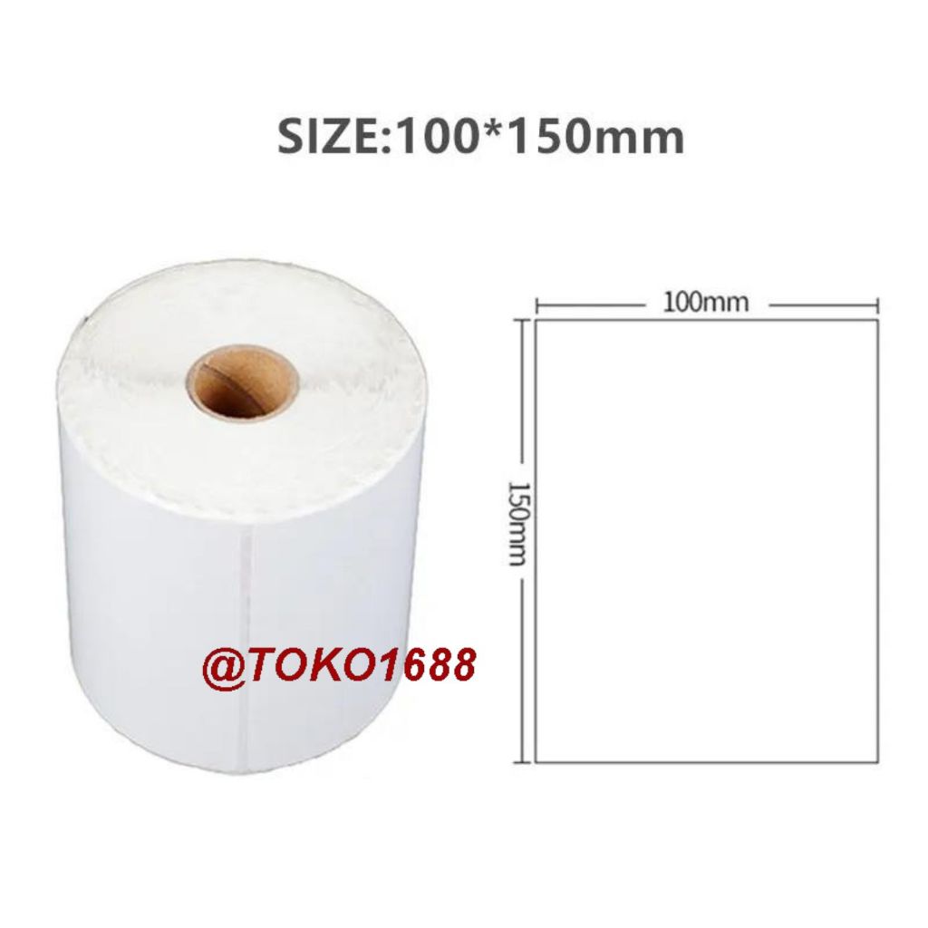 

Label thermal direct barcode 100 x 150 mm isi 250 pcs ukuran A6