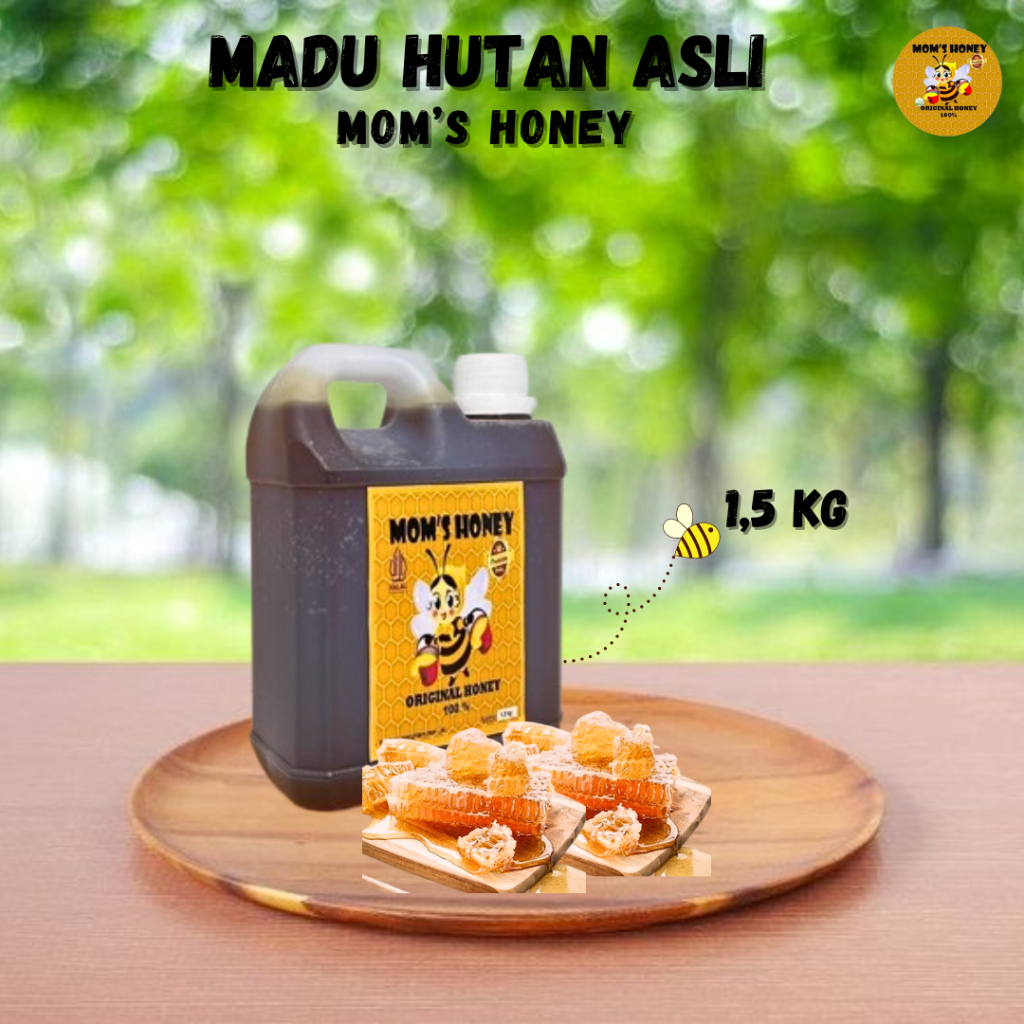 

Madu asli 100 % Original 1,5 Kg MOMS HONEY