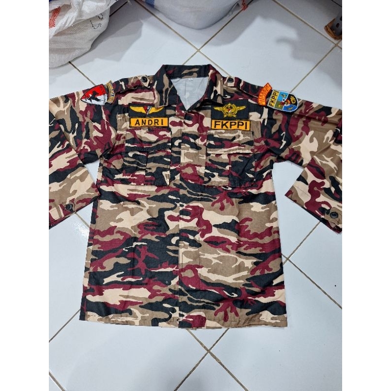 Baju PDL FKPPI Tangan panjang dengan Aksesoris lengkap