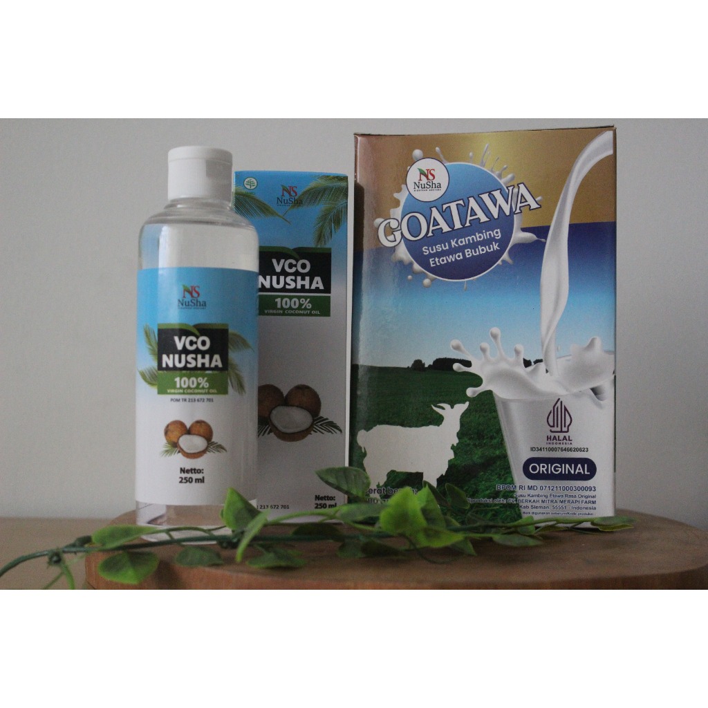 

beli Susu kambing GOATAWA original 200gr gratis vco nusha 250