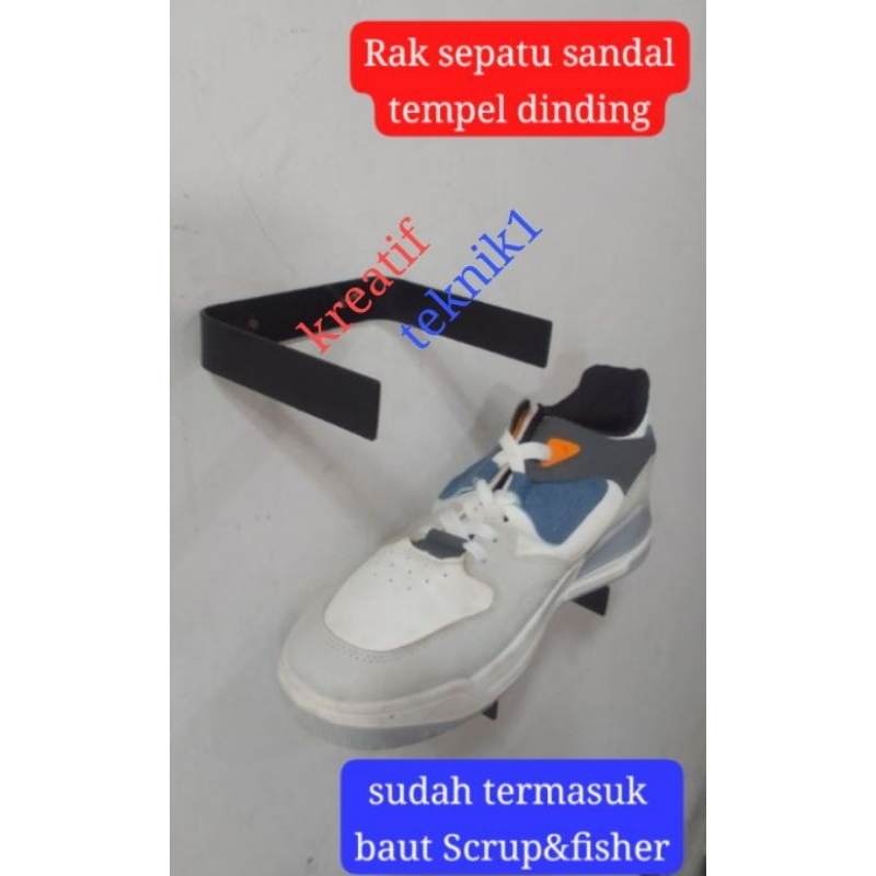 rak sepatu display tempel dinding rak sepatu melayang rak display sepatu sandal sepatu gantung tatak