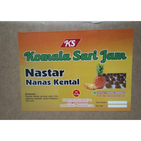 

Selai Nastar KOMALA SARI 10kg - Komala Sari Gosend Grab Only