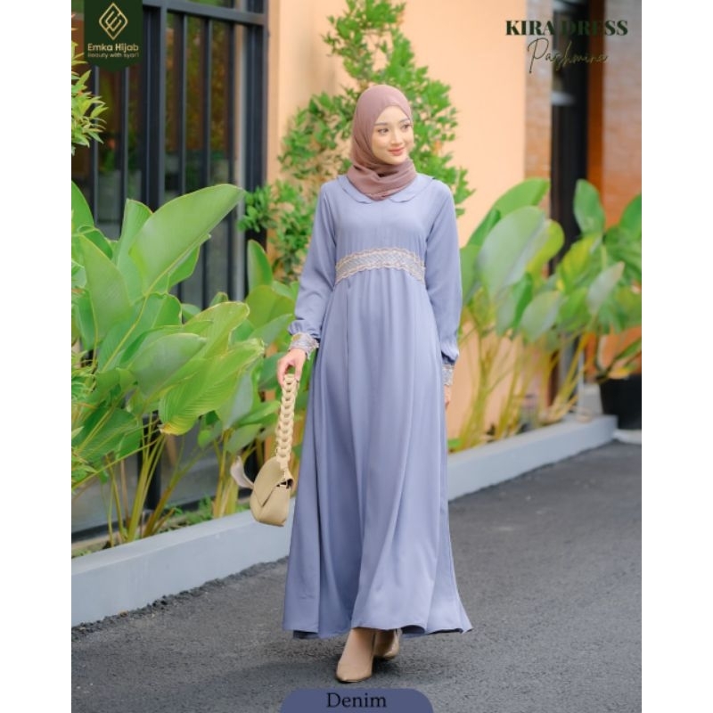 kira dress set pasmina | dress set hijab ● dress renda by emka hijab