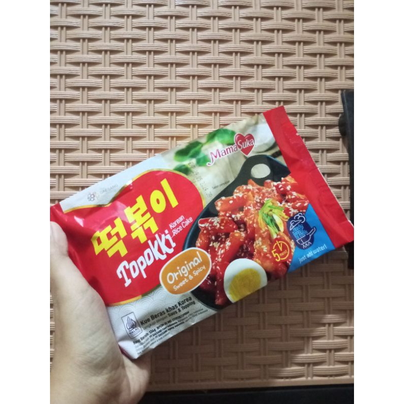 

Topokki Korean Rice Cake - Tteokpokki - Kue Beras Korea Mama Suka