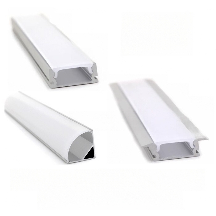 Kap Housing Cover Casing Susu Acrylic LED bar dudukan list lis rel rail untuk led Strip / Selang 283