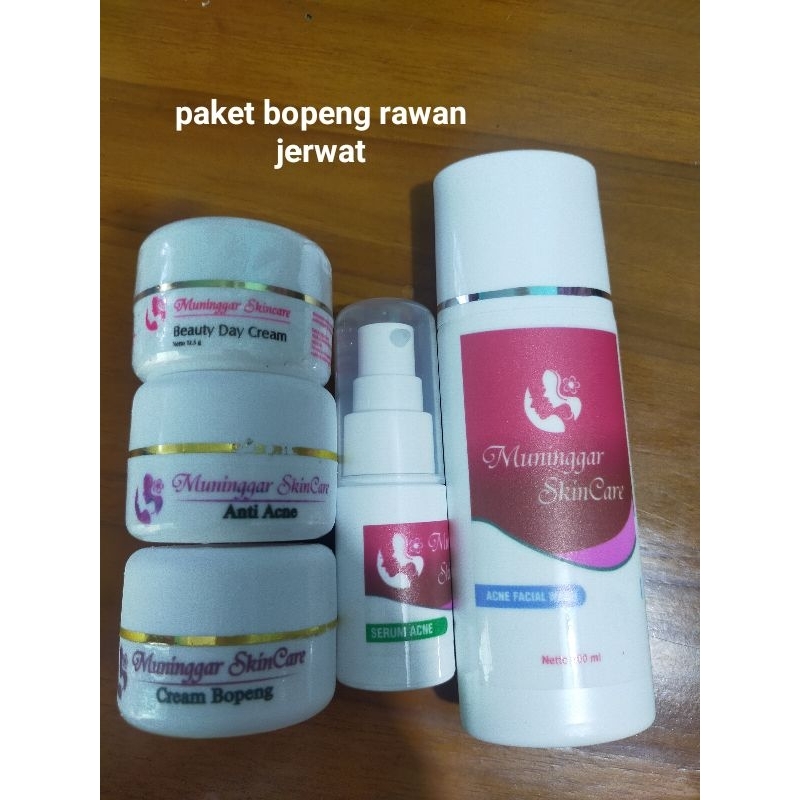 paket bopeng rawan jerawat by muninggar skincare