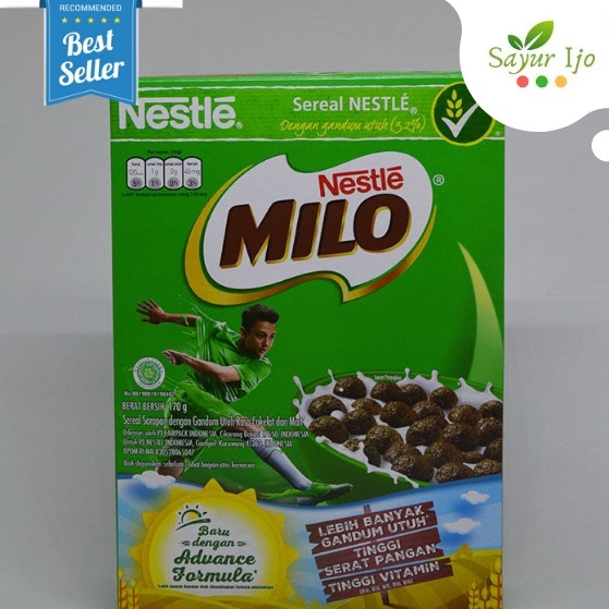 

MILO Cereal Cokelat Nestle 170 Gram Sereal Gandum Coklat Sarapan Sehat Instant