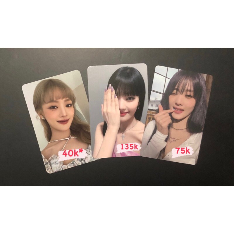 OFFICIAL PHOTOCARD MINNIE (G)I-DLE I FEEL MAKESTAR SEASON GREETINGS