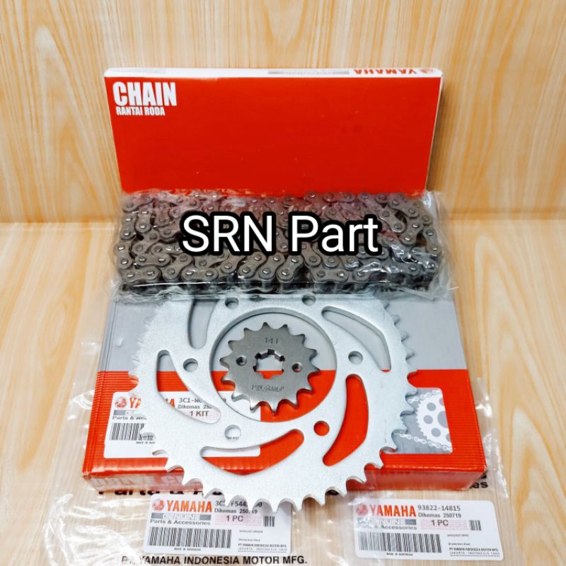 GEAR SET YAMAHA VIXION KOMPLIT RANTAI KODE 3C1 VIXION - VIXION OLD R15