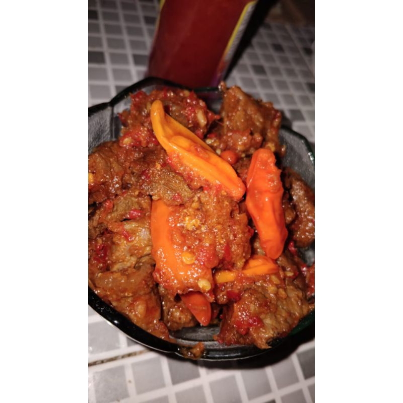 

Oseng Daging Mercon