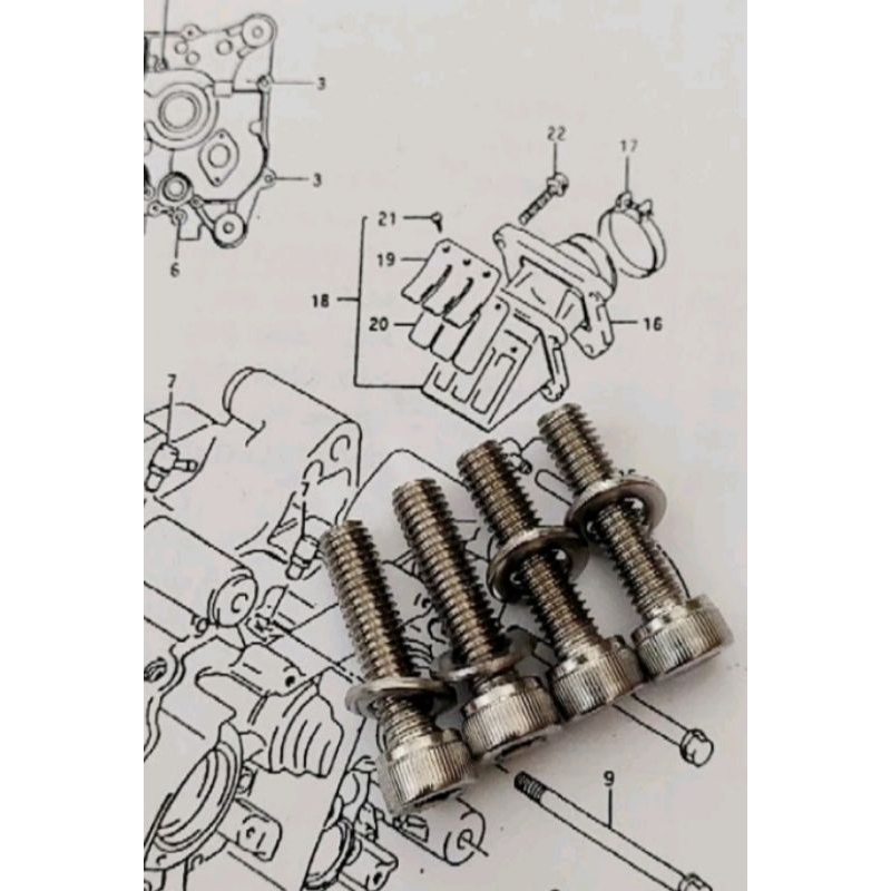BAUT INTAKE MANIPUL SUZUKI SATRIA 2TAK LUMBA HIU