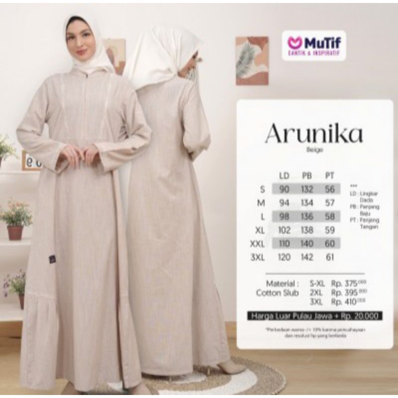 SARIMBIT GAMIS DEWASA ARUNIKA MUTIF DRESS