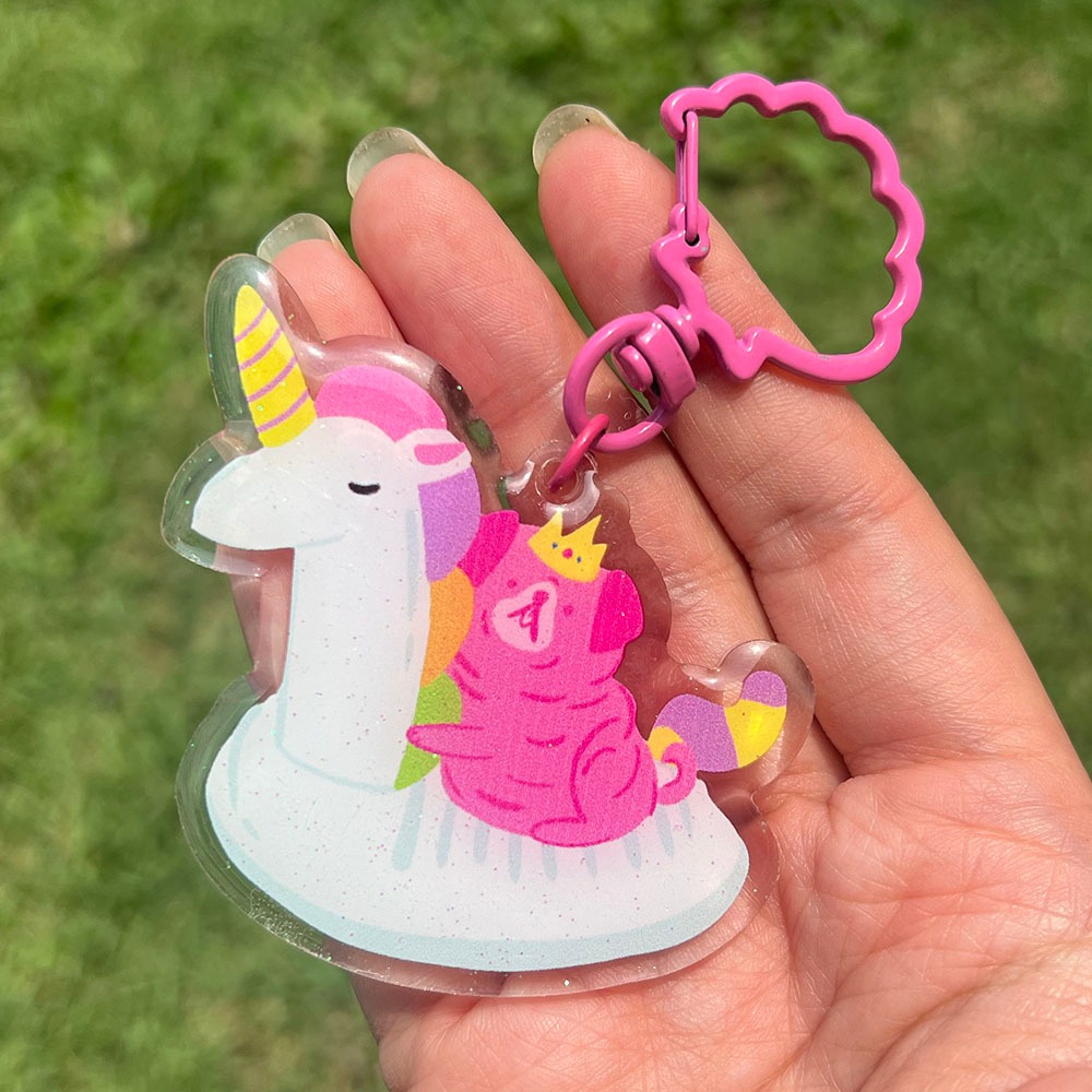 Keychain - Unicorn Floaties - V. Paper Co.