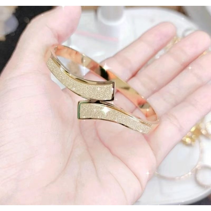 Titanium Gelang Bangle Titanium Wanita Model Terbaru Asli Titanium