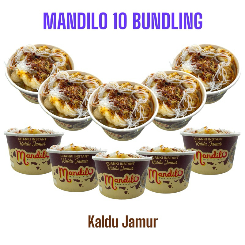

Mandilo Bundling 10 Pcs - Cuanki Instant | Kaldu Jamur | Cuanki Siap Saji