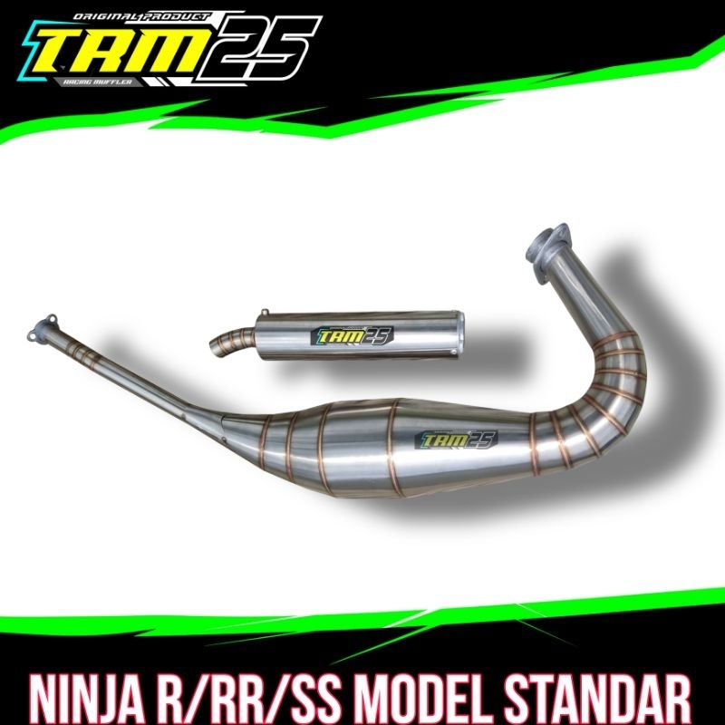PNP Knalpot Ninja R/RR/SS TRM25 RACING MUFFLER model standar full stainless