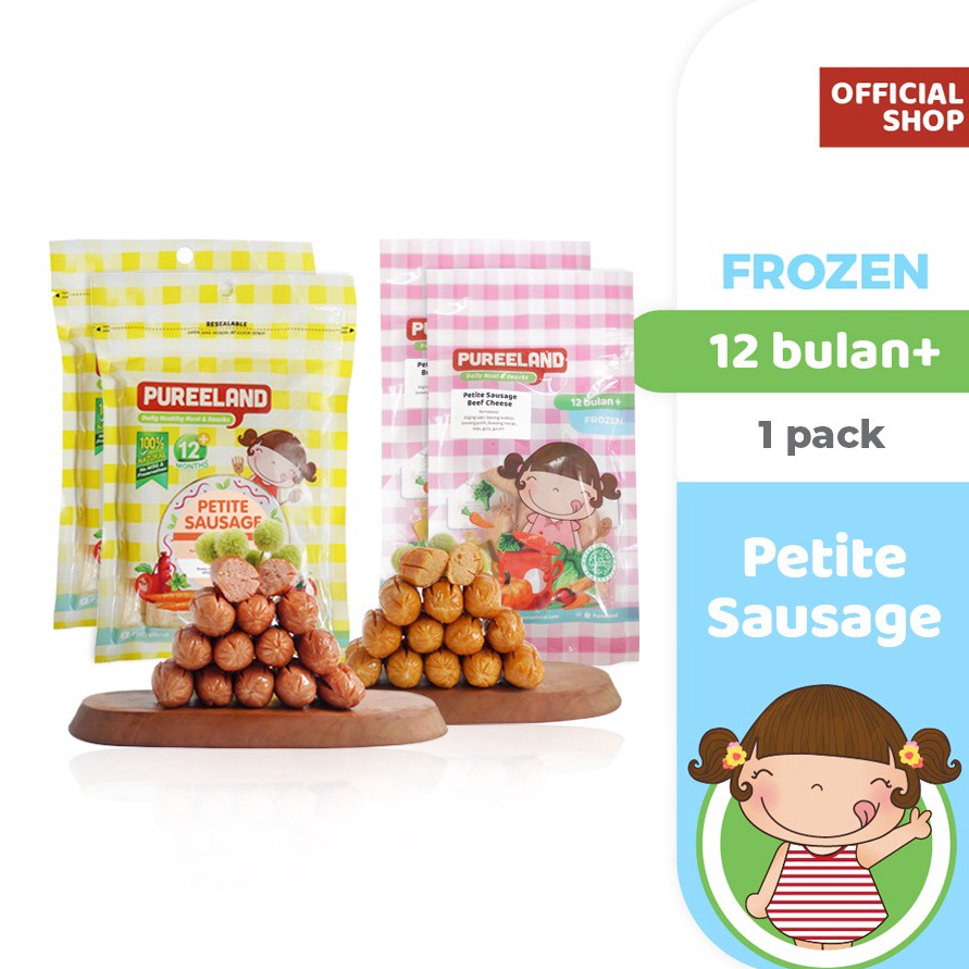 TERLARIS BRANDS FESTIVAL Pureeland Sosis Mini MPASI  Petite Sausage  Frozen MPASI Bayi Organik  Maka