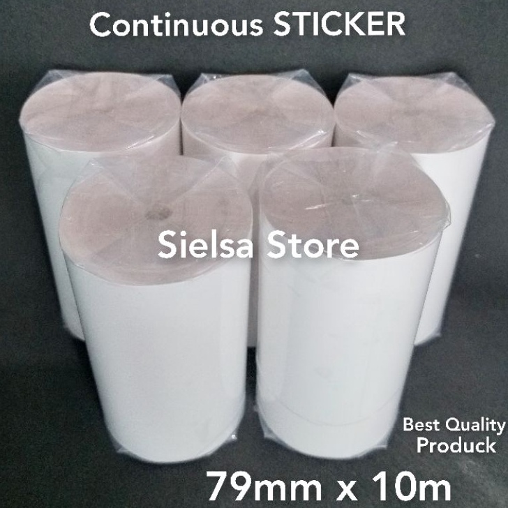 

1111 LABEL STIKER THERMAL 8MM x 1 METER KERTAS STICKER THERMAL CONTINUOUS PREMIUM CETAK RESI OLSHOP