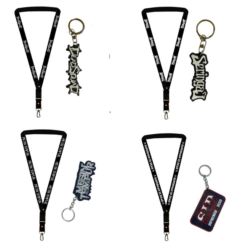 

Lanyard dead squad/ gantungan kunci dead squad/lanyard seringai/gantungan seringai/ lanyard keychain mesin tempur/merch sid
