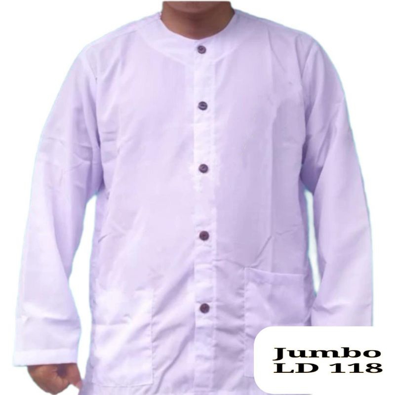 KALTIM Baju Koko Pria Jumbo LD 118 Tanpa Kerah
