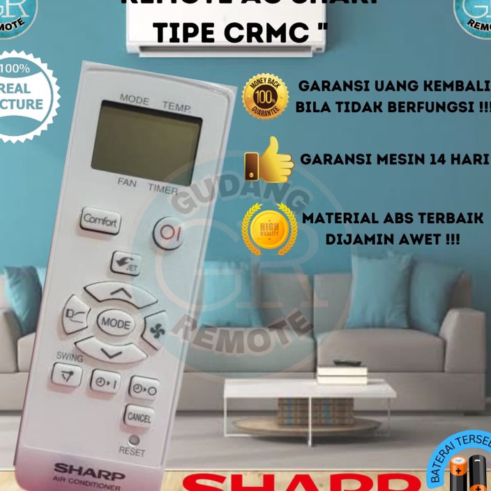 ORIGINAL REMOTE AC SHARP CRMC SERIES