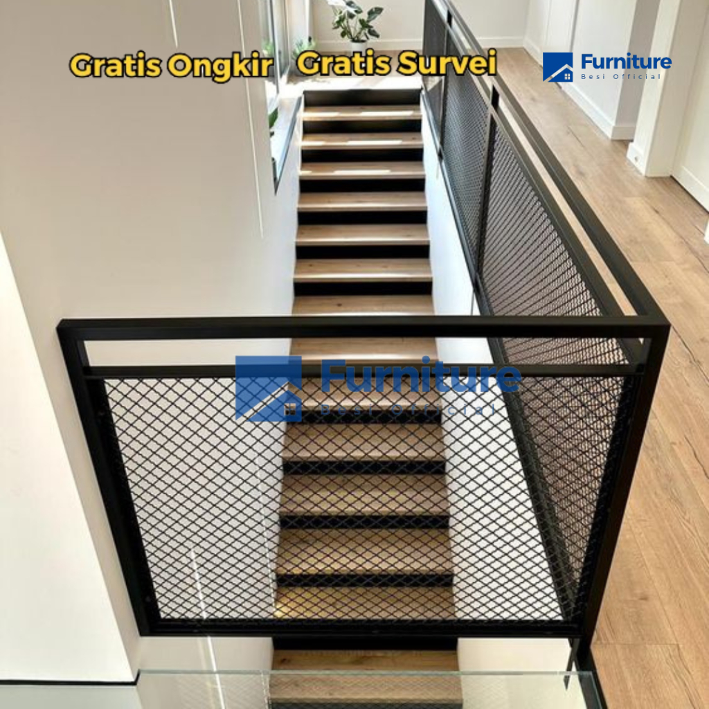 railing tangga minimalis / reling tangga minimalis / raling tangga minimalis modern