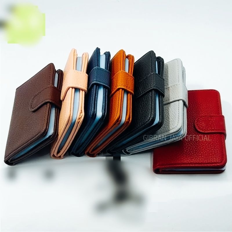Dompet Kartu Import 26 slot dan 1 slot Uang Pria dan Wanita Kulit Sintetis