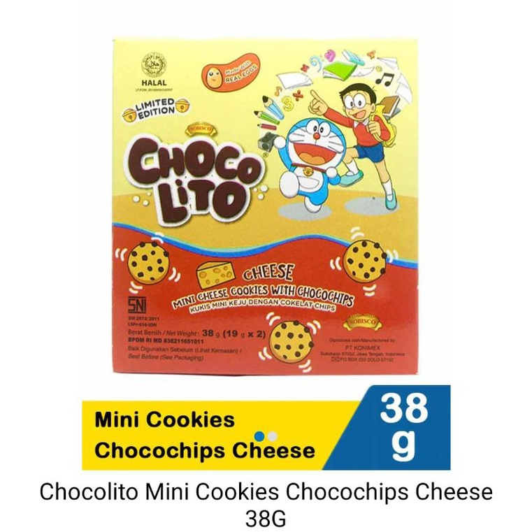 .Chocolito mini cheese cookies with chocochip 38 gr ( ds bgr )