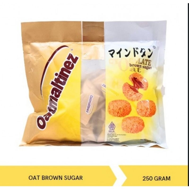Oatmaltinez Chocolate Brown Sugar / Snack Oat ( Sereal ) | Berat Bersih 250gr