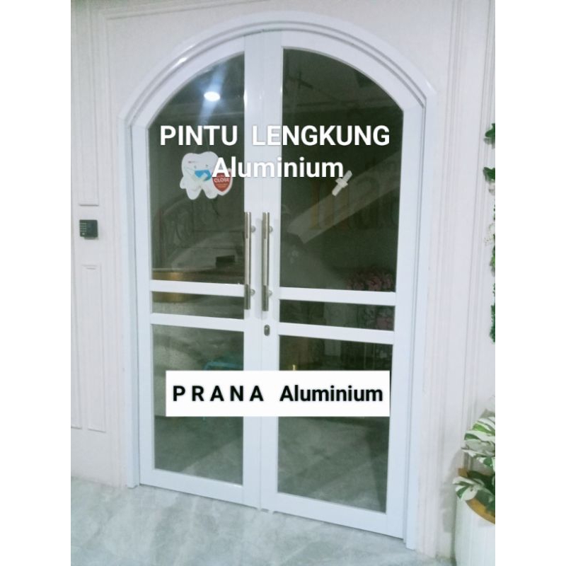 Pintu Aluminium LENGKUNG + Kusen 3 Inch// Klasik / Jendela Lengkung / Kirim Se-Indonesia