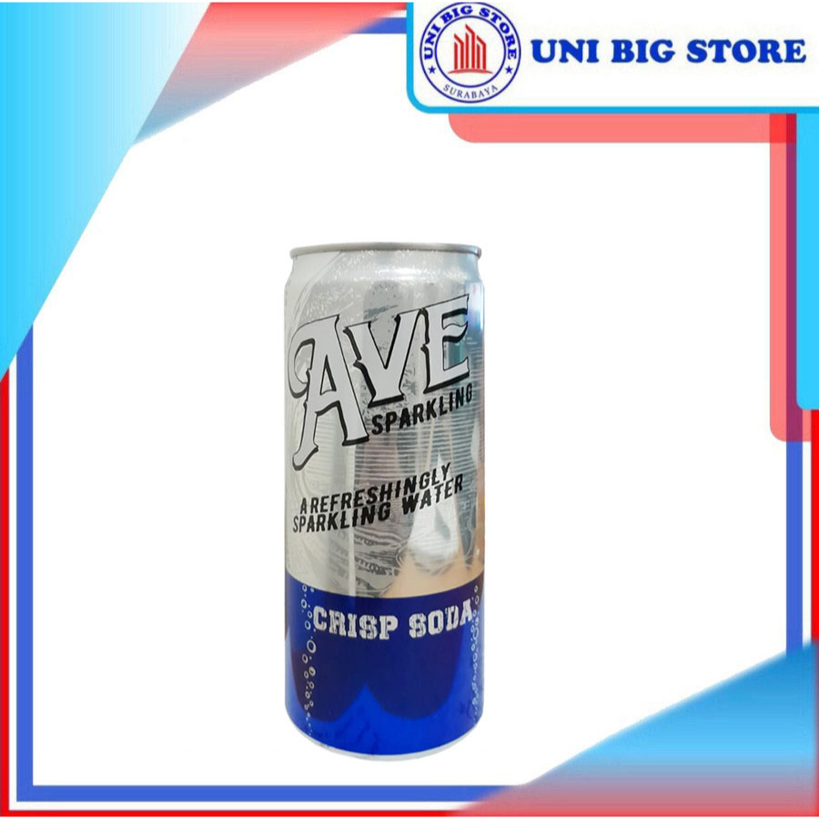 

AVE Sparkling Crisp Soda Water Can 325 ml Kaleng