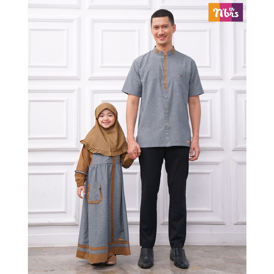 PROMO GAMIS SETELAN ANAK ABU GREY BIANCA GAMIS ANAK SIZE P3 by NIBRAS