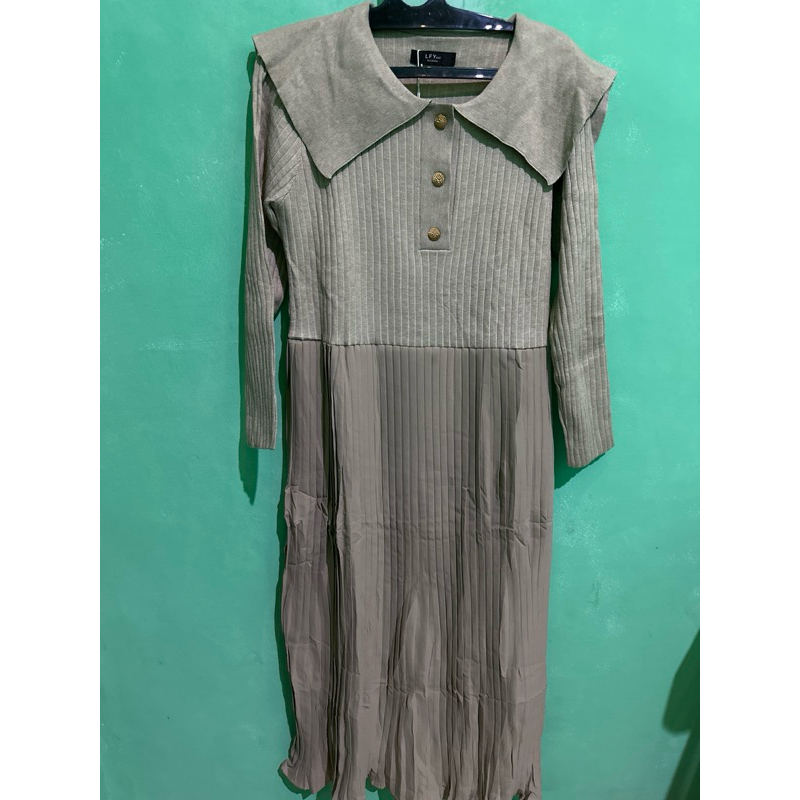 gamis import knit kombinasi lfy