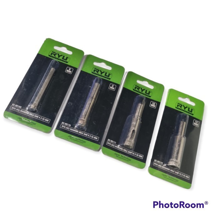 RYU DIAMOND HOLE SAW 12 X 55 MM - MATA BOR KACA KERAMIK GRANIT