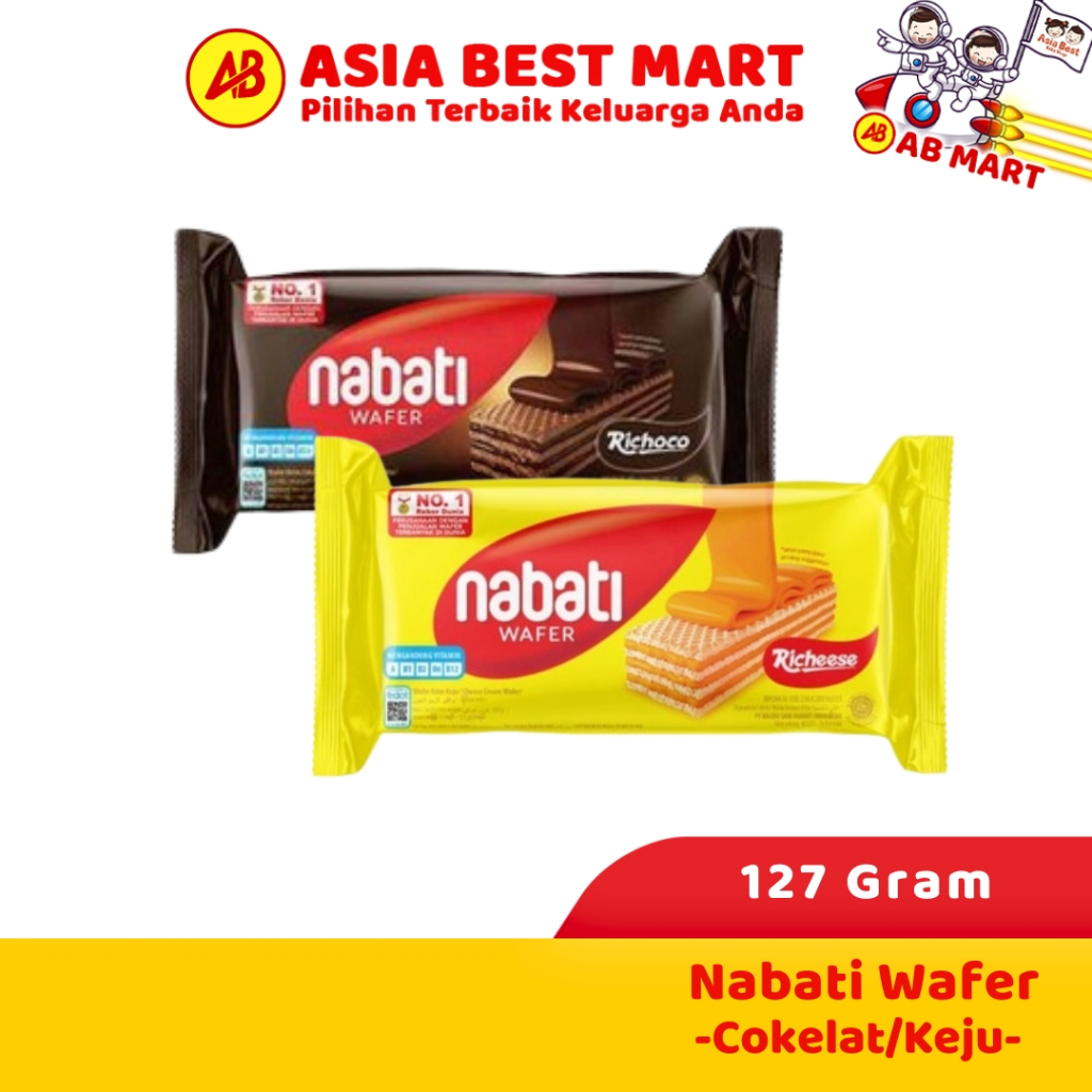 

Nabati Wafer Richeese 127gr Coklat Keju / Wafer Biskuit Snack Cemilan