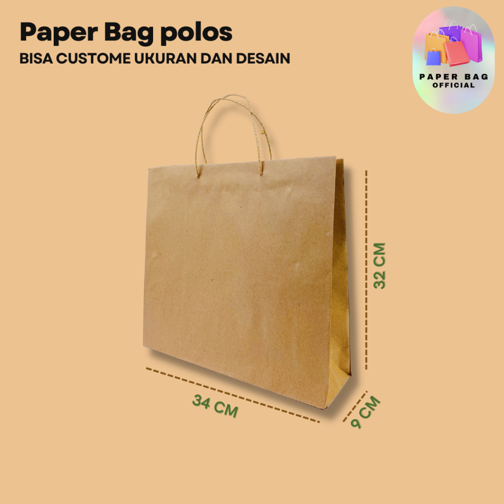 

(ECER) PAPER BAG POLOS/ TAS SOUVENIR BESAR